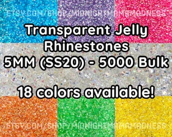 2mm Bulk Jelly Resin Rhinestones 5000pcs, Bulk Rhinestones, Jelly  Rhinestones, Faceted Resin Rhinestones, Non-hotfix 