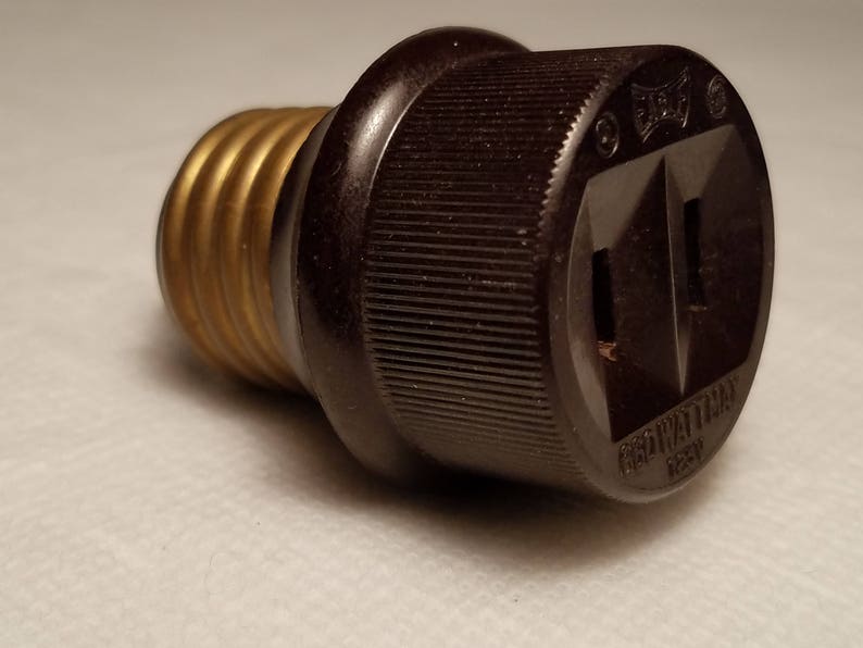 Eagle Single Socket Adapter Medium Brass Base Etsy