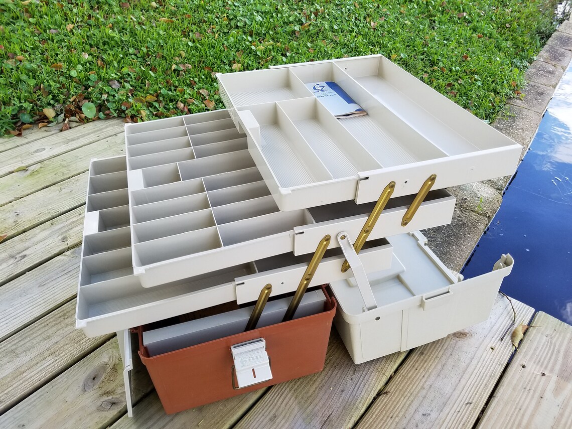 Vintage 1980s Plano 747 Tackle Box Jumbo Size Very Clean Etsy