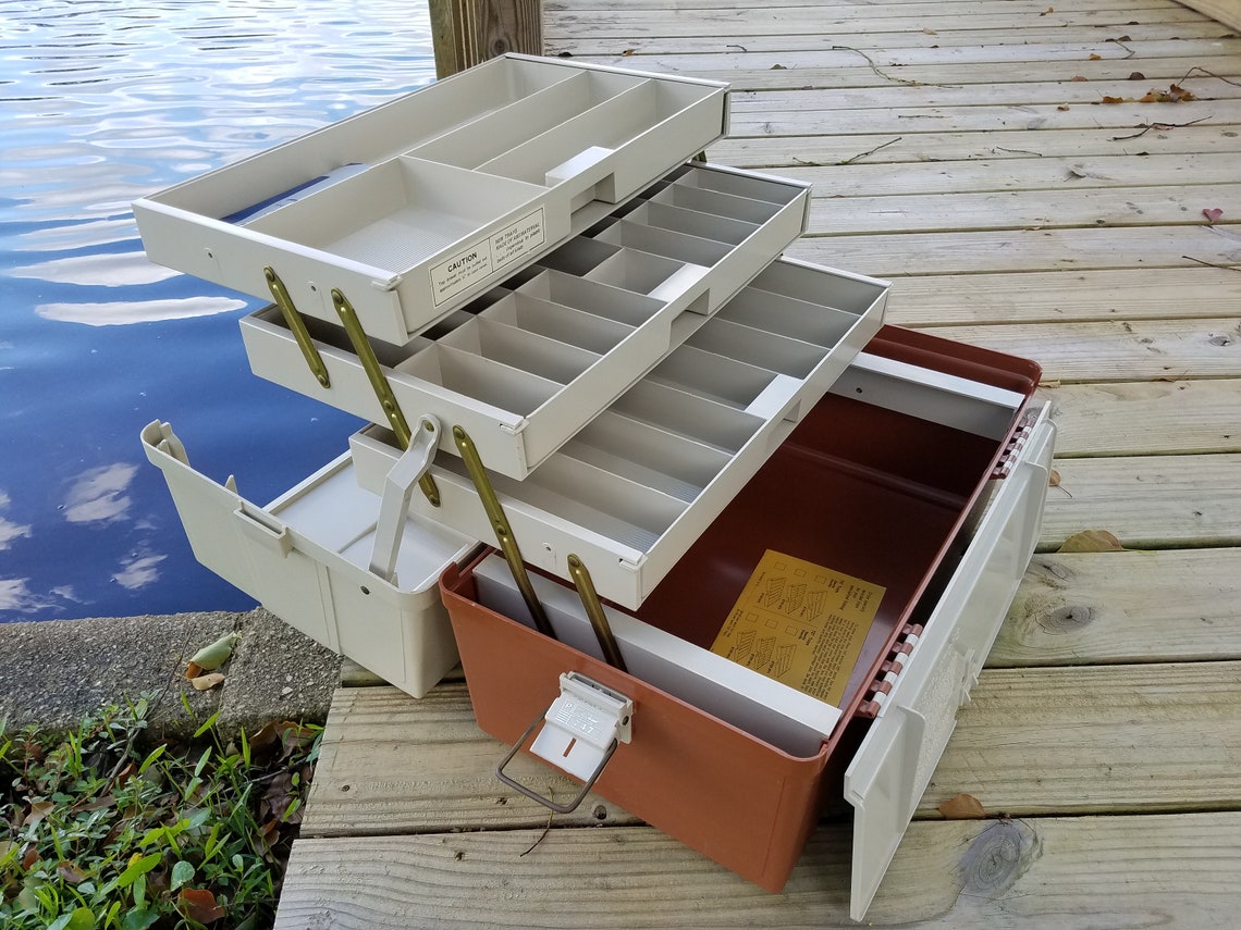Vintage 1980s Plano 747 Tackle Box Jumbo Size Very Clean Etsy