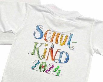 T-Shirt Schulkind 2024 , Einschulung , Geschenk zur Einschulung