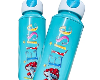 400 ml Trinkflasche Glückspilz  Mepal, Mepal Trinkflasche Kinder Pop-up, Mepal Trinkflasche Kinder mit Namen, RosiRosinchen