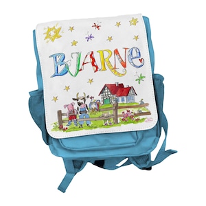 Bauernhof Kindergarten-Rucksack mit Namen, RosiRosinchen
