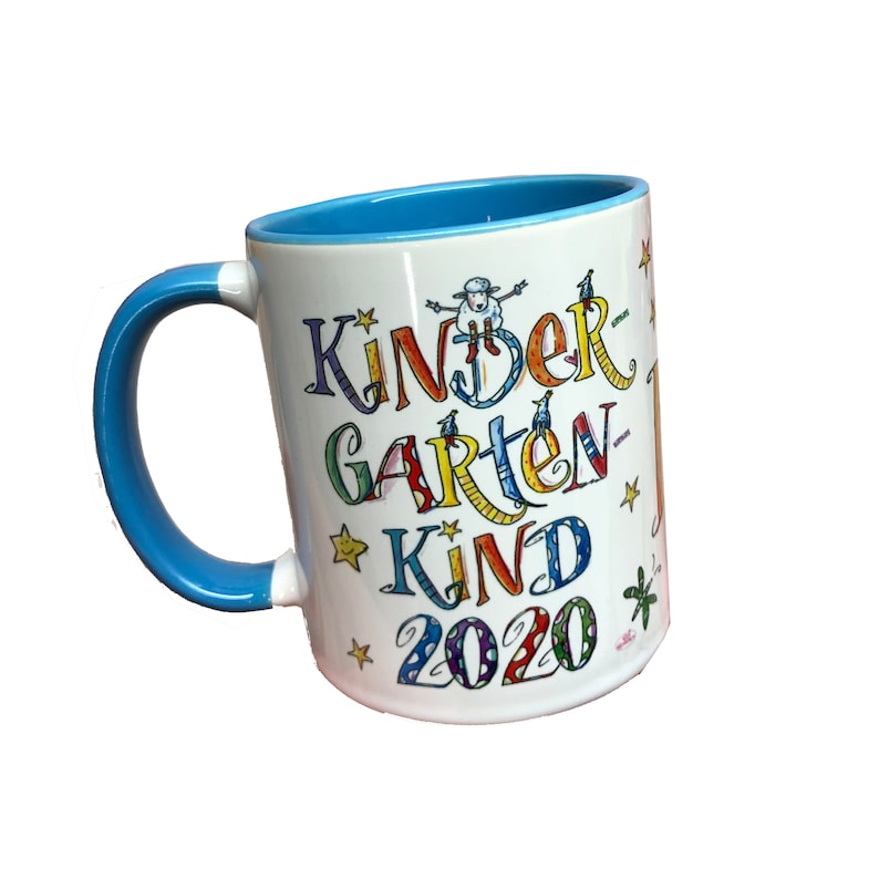 Tasse mit Namen , Kindergartenkind 2024, Geschenkidee Kindergarten, RosiRosinchen image 3