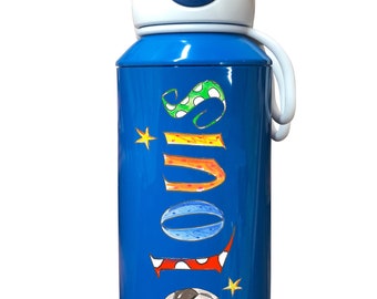 Trinkflasche Fußball Mepal 400 ml , Mepal Trinkflasche Kinder Pop-up, Mepal Trinkflasche Kinder mit Namen, RosiRosinchen