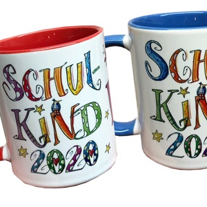 Schulkind Tasse mit Namen, Schulkind 2024 , Einschulungsgeschenk , Geschenk zur Einschulung, Schultütenfüllung /RosiRosinchen image 6