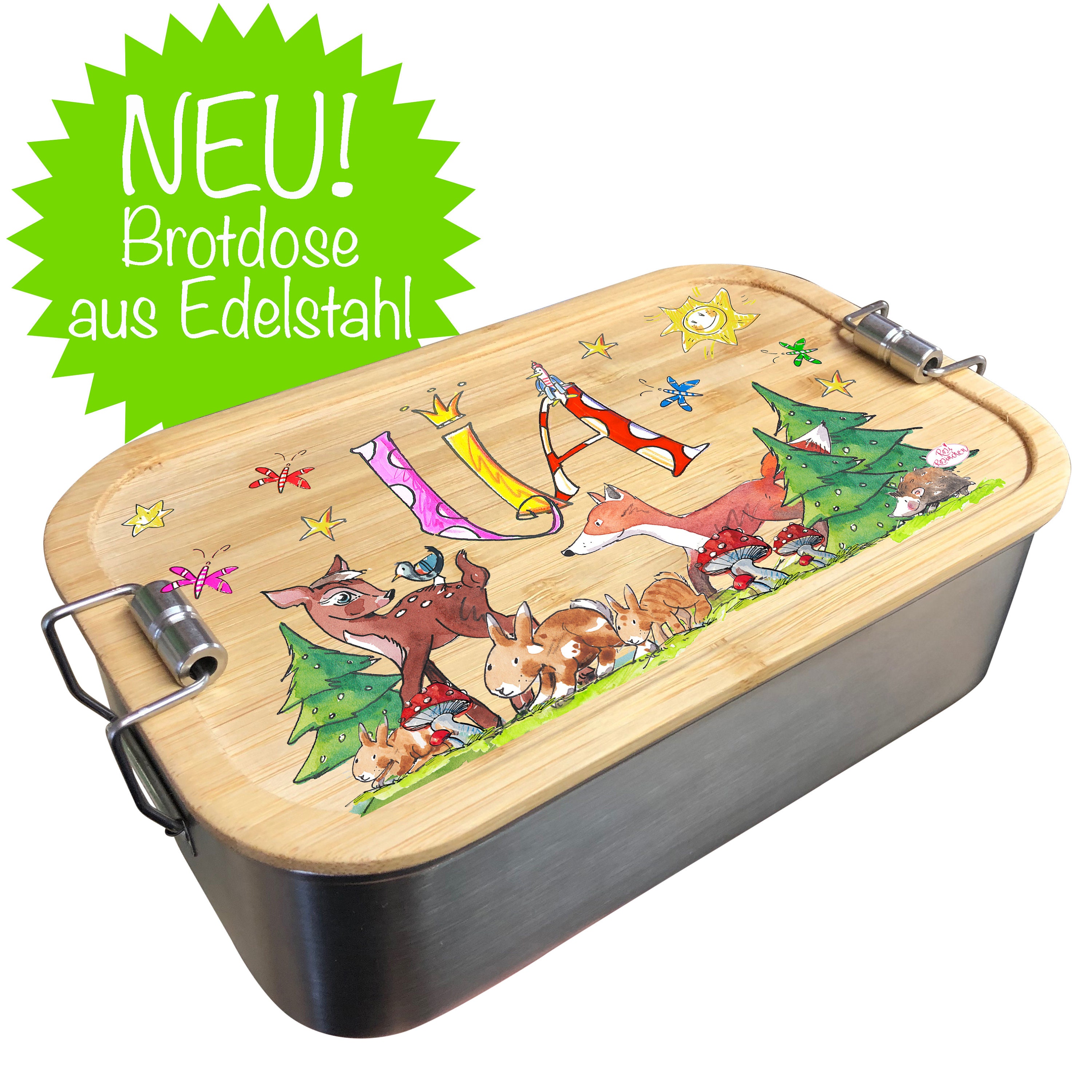 Sass & Belle Brotdose Mit Eulen-Motiv – 12x12x5 Cm, BPA-frei, Spülmaschinenfest (Deckel Nicht), Für Schule & Büro