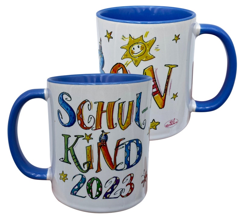 Schulkind Tasse mit Namen, Schulkind 2024, Einschulung 2024 Bild 2