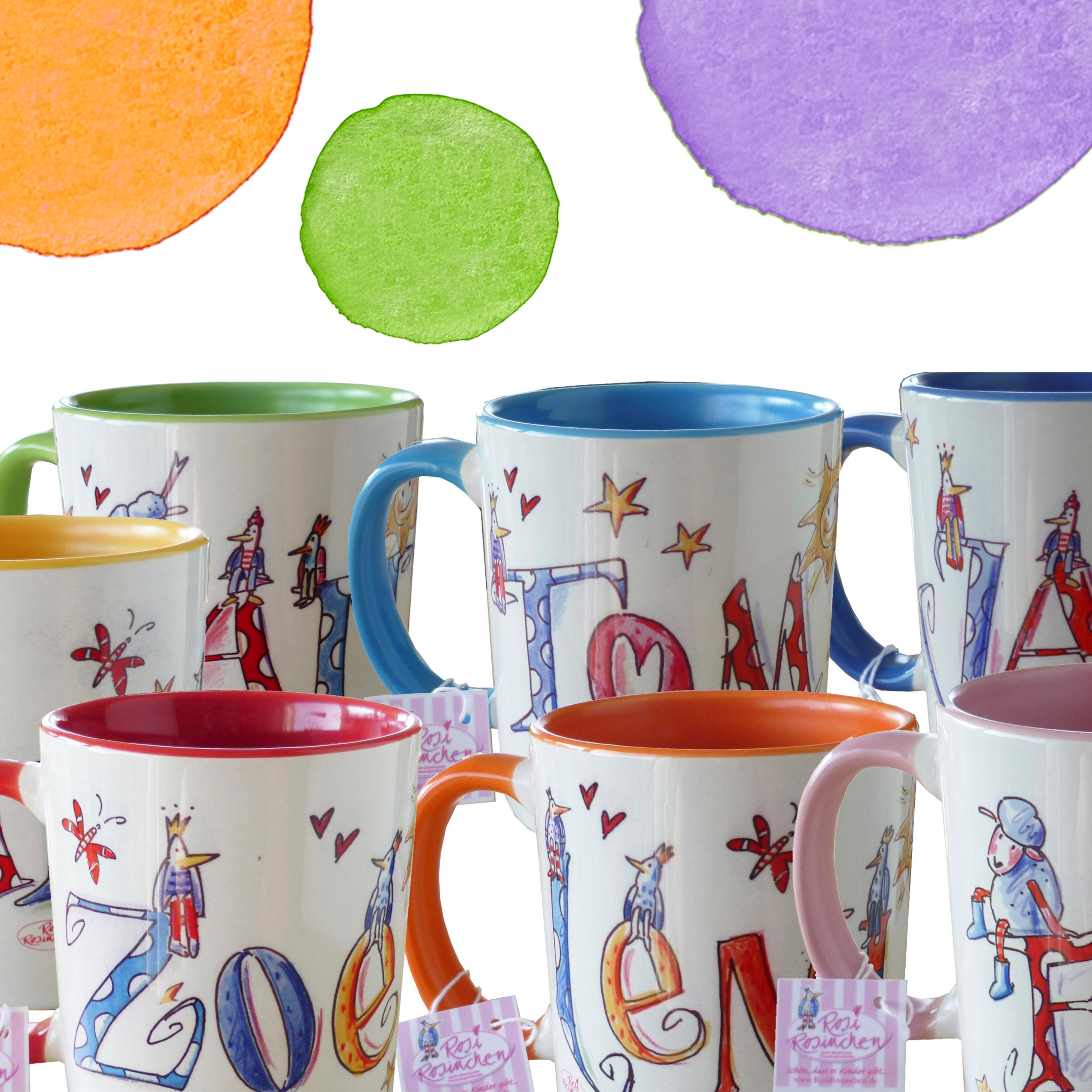 Personalisiert Kinder Tasse Mit Namen - Ahoi Matrose Design