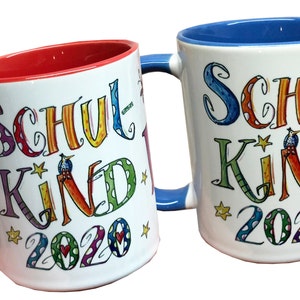 Schulkind Tasse mit Namen, Schulkind 2024, Geschenkidee zur Einschulung, Geschenk zum Schulanfang, Schultütenfüllung Bild 7