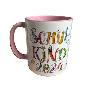 Schulkind Tasse mit Namen, Schulkind 2024 , Einschulungsgeschenk , Geschenk zur Einschulung, Schultütenfüllung /RosiRosinchen imagen 2