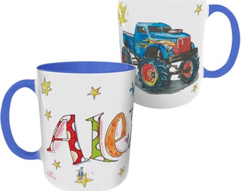 Tasse mit Namen Monstertruck, RosiRosinchen