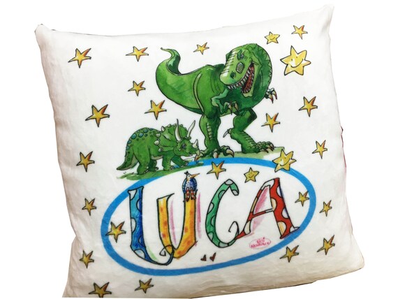 Kissen Mit Namen Dino Etsy