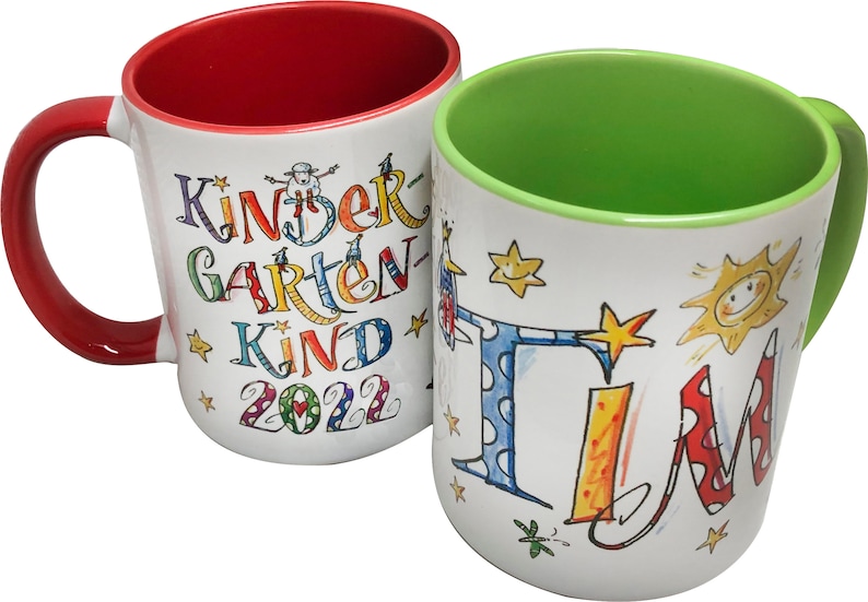 Tasse mit Namen , Kindergartenkind 2024, Geschenkidee Kindergarten, RosiRosinchen image 1