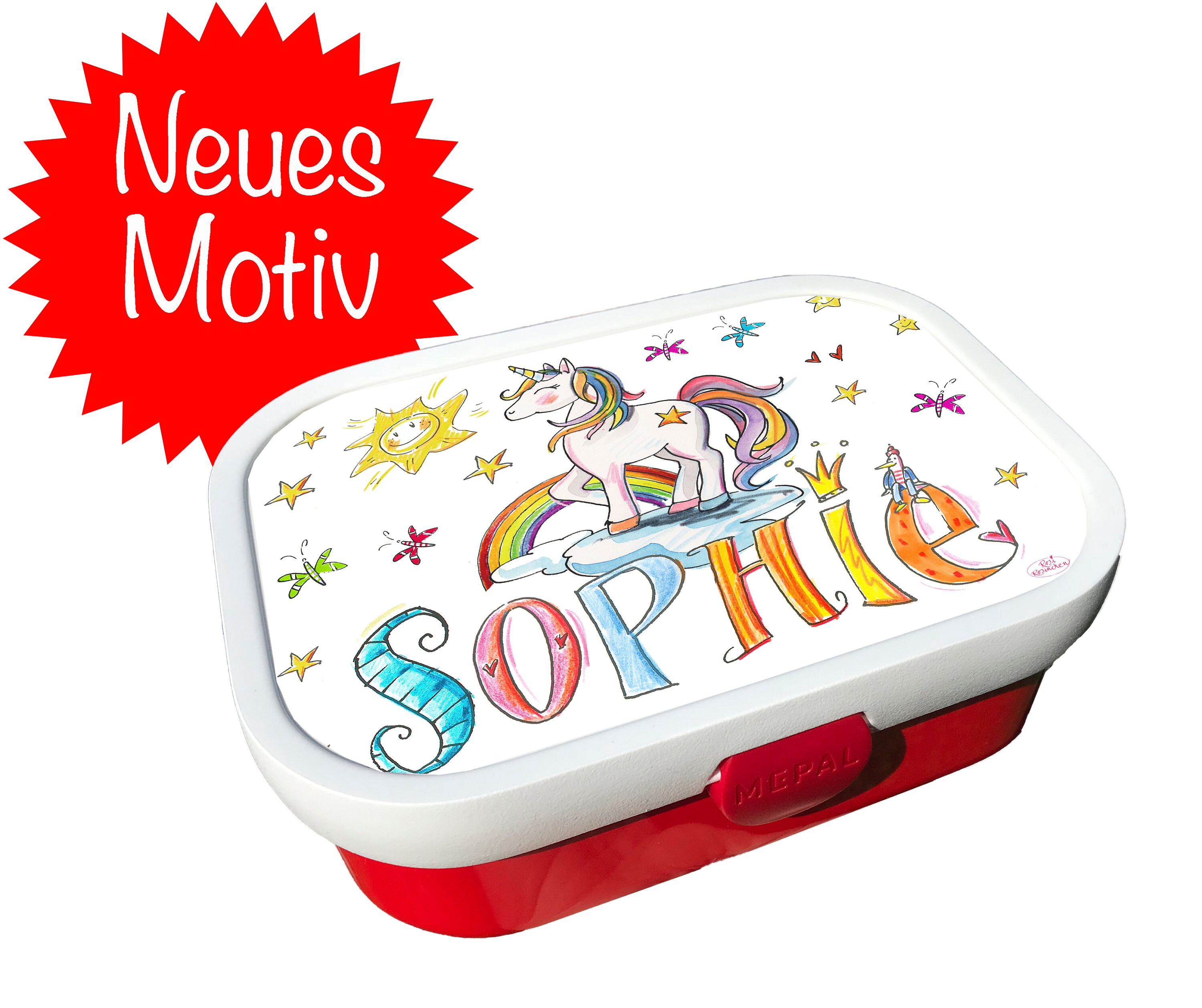rainbow unicorn lunch bag
