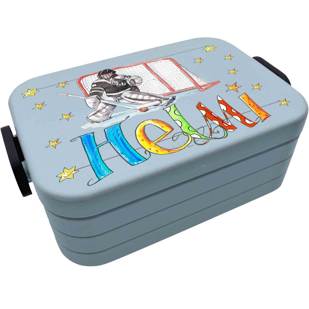 Ice Hockey Lunch Box Rosirosinchen Etsy