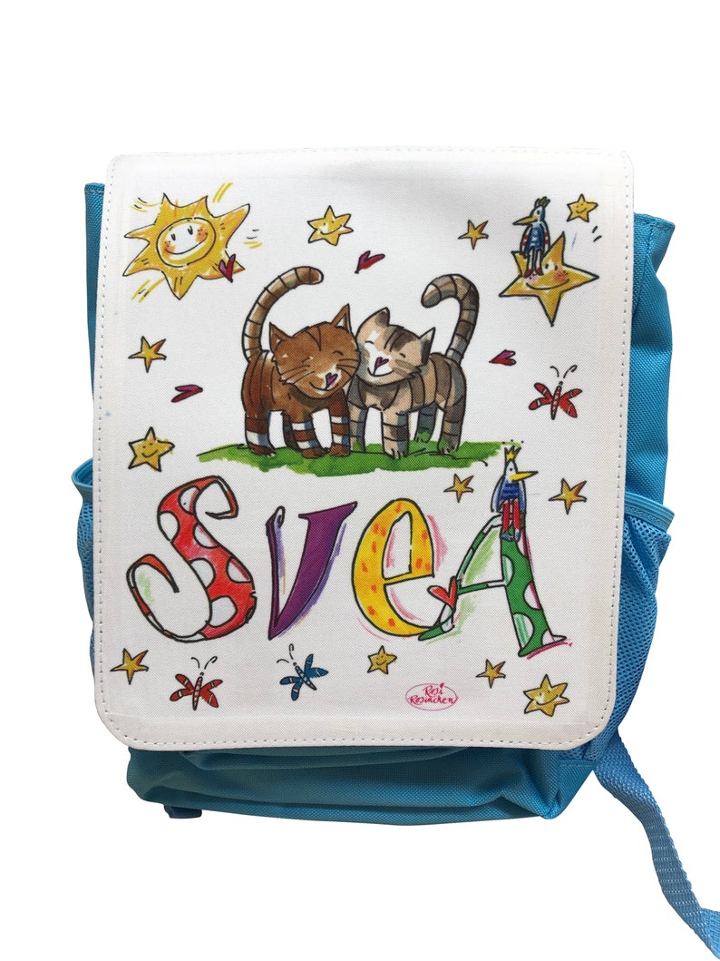 Katzen Kindergarten Rucksack mit Namen Bild 5