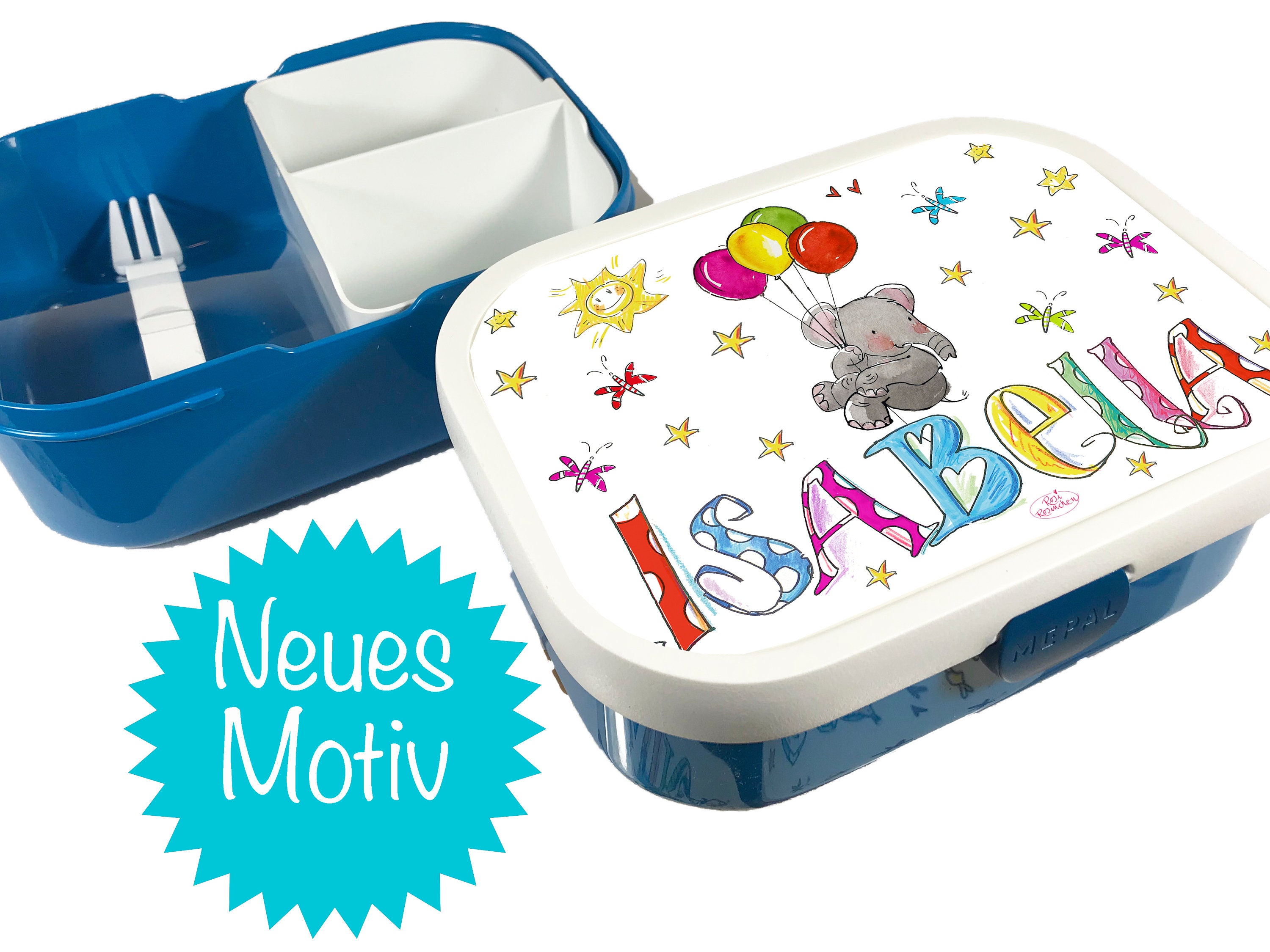 Elefant Brotdose mit Namen schöne Brotdose für Schule | Etsy