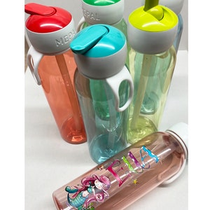 Wasserflasche Fußball kohlensäurehaltige Getränke, Wasserflasche mit Strohhalm, Mepal Trinkflasche Kinder mit Namen, RosiRosinchen image 5