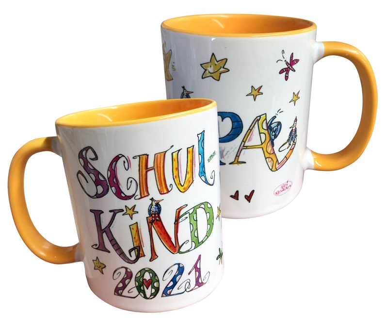 Schulkind Tasse mit Namen, Schulkind 2024 , Einschulungsgeschenk , Geschenk zur Einschulung, Schultütenfüllung /RosiRosinchen imagen 5