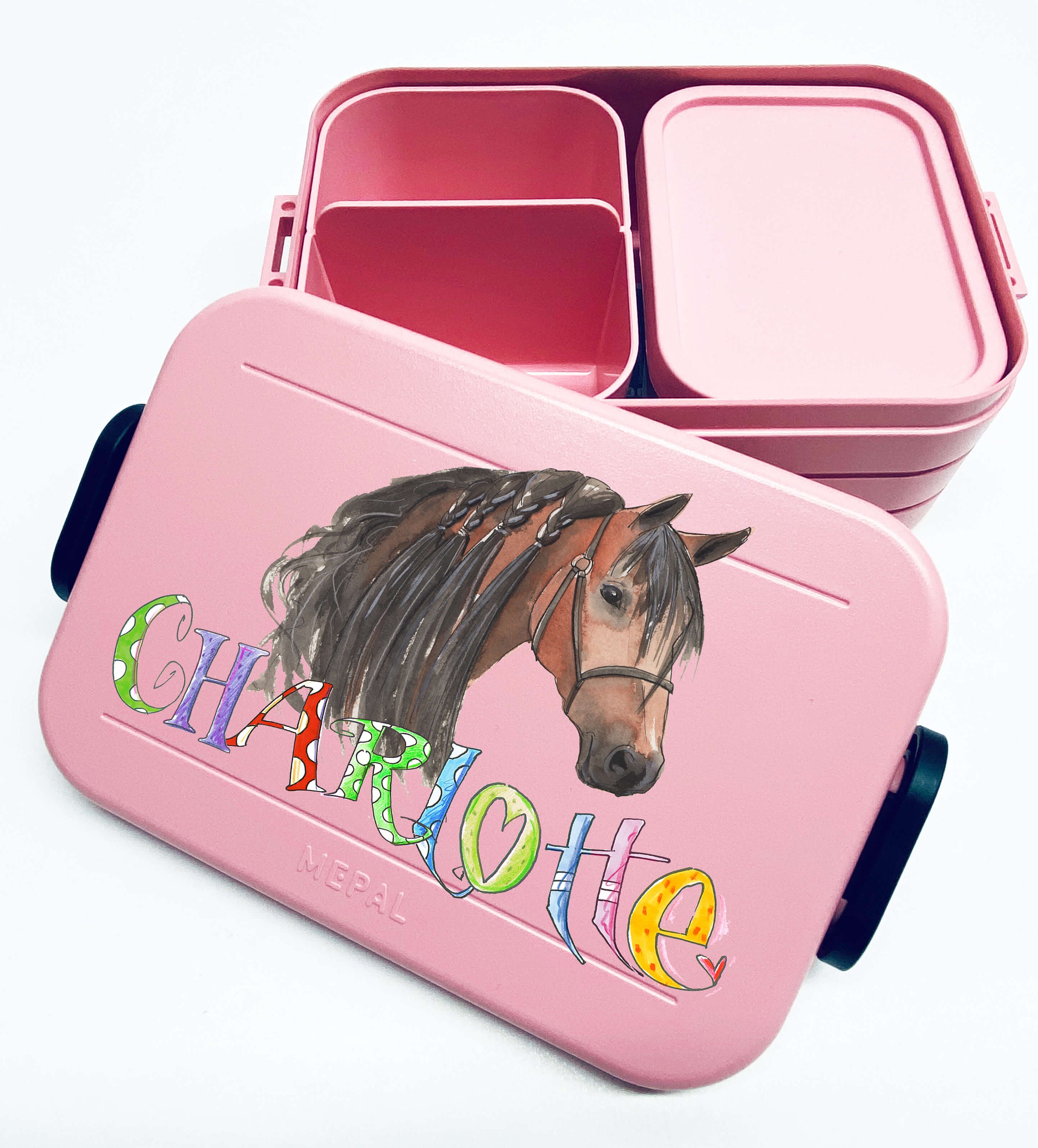 dark pink lunch box