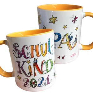 Schulkind Tasse mit Namen, Schulkind 2024, Geschenkidee zur Einschulung, Geschenk zum Schulanfang, Schultütenfüllung zdjęcie 6