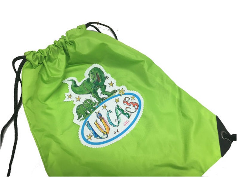 Space rocket astronaut gym bag with name sports bag personalized sports bag with name RosiRosinchen Zielony