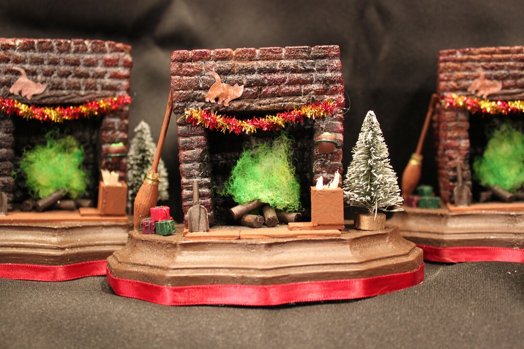 Miniature Harry Potter Fireplace Scene - Etsy