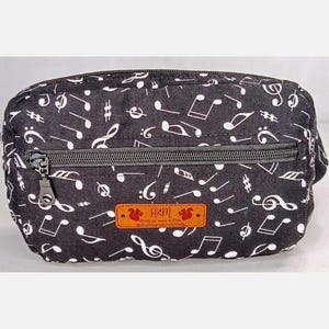 Heuptasje met muzieknoten | Compact wasbaar heuptasje | Lichtgewicht minimalistische heuptas | Brede verstelbare riem