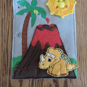 Dinosaur Quiet book page (Basic)