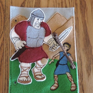 David and Goliath Quiet Book page (Basic)