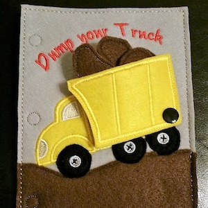 Dump your truck quiet book page (Basic)