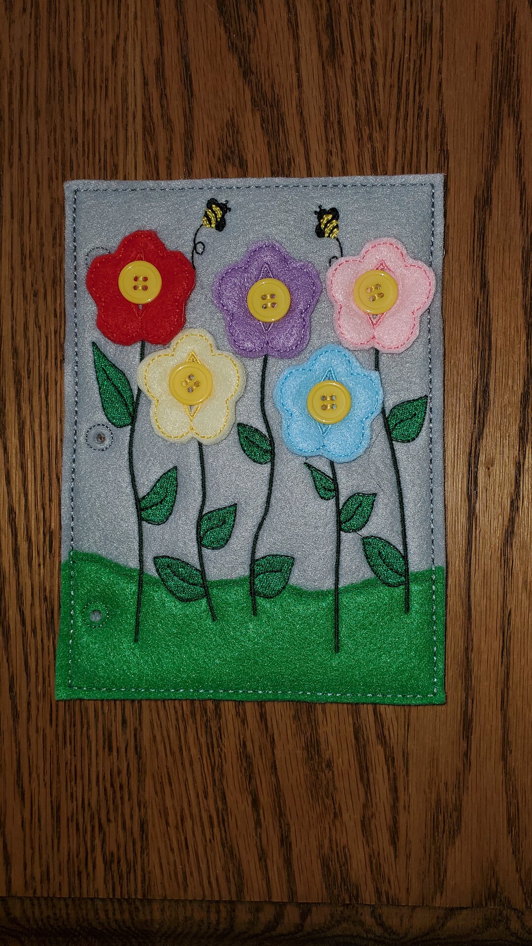 Flower Quiet Book Page basic Etsy