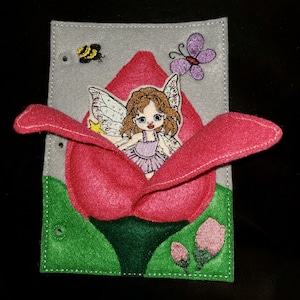 Fairy in tulip Quiet book page (Basic)