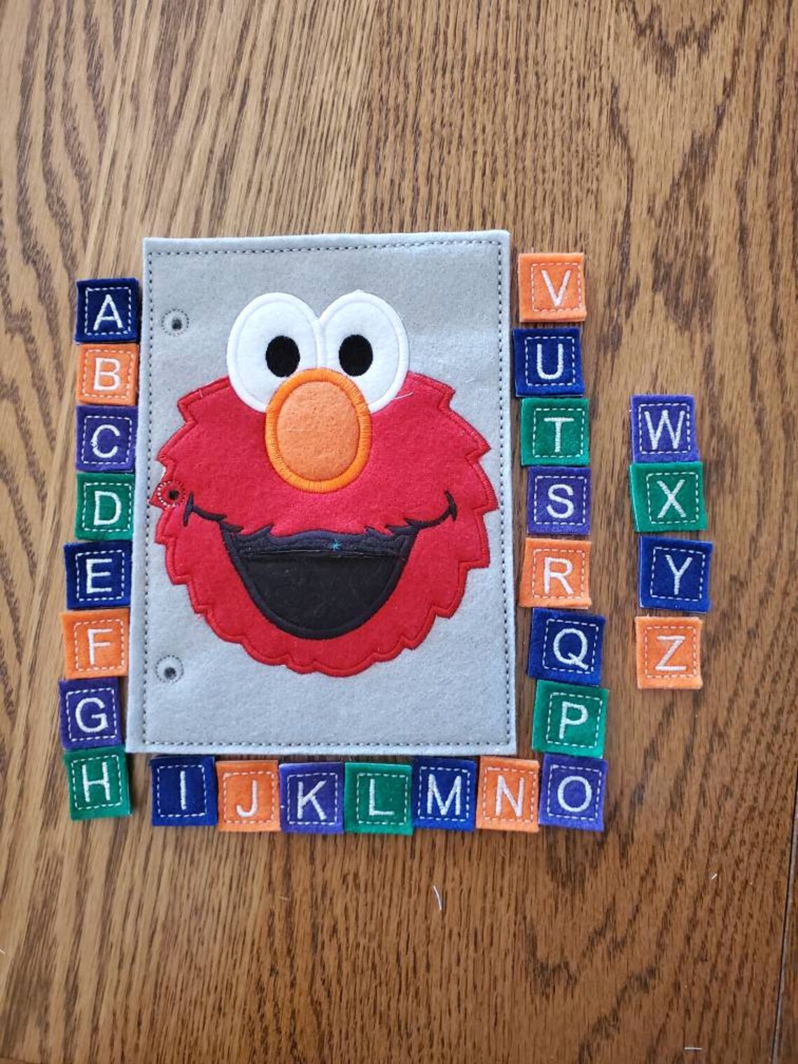 ABC (red) Quiet Book Page (basic) - Etsy