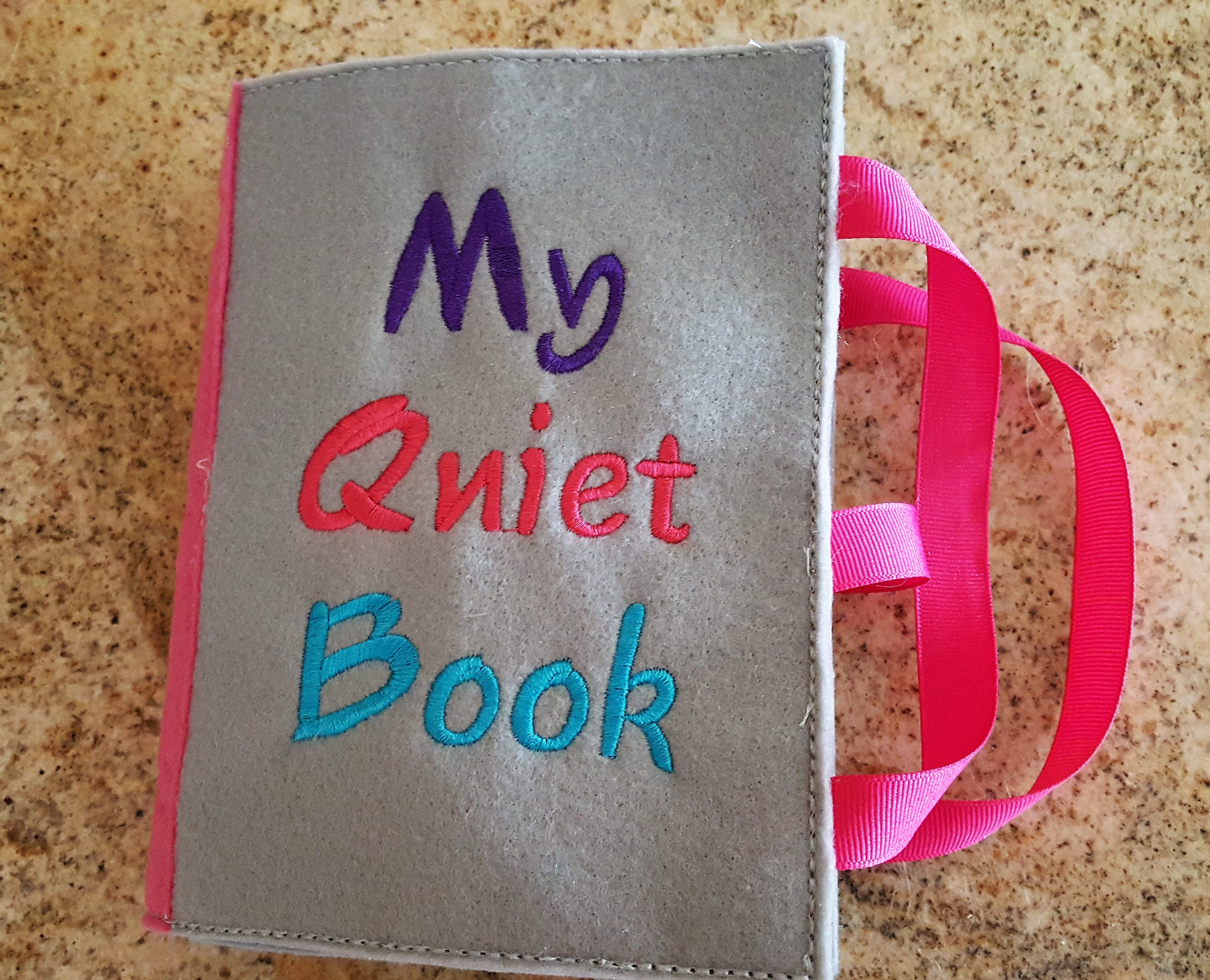 Quiet Book and 2 book pages