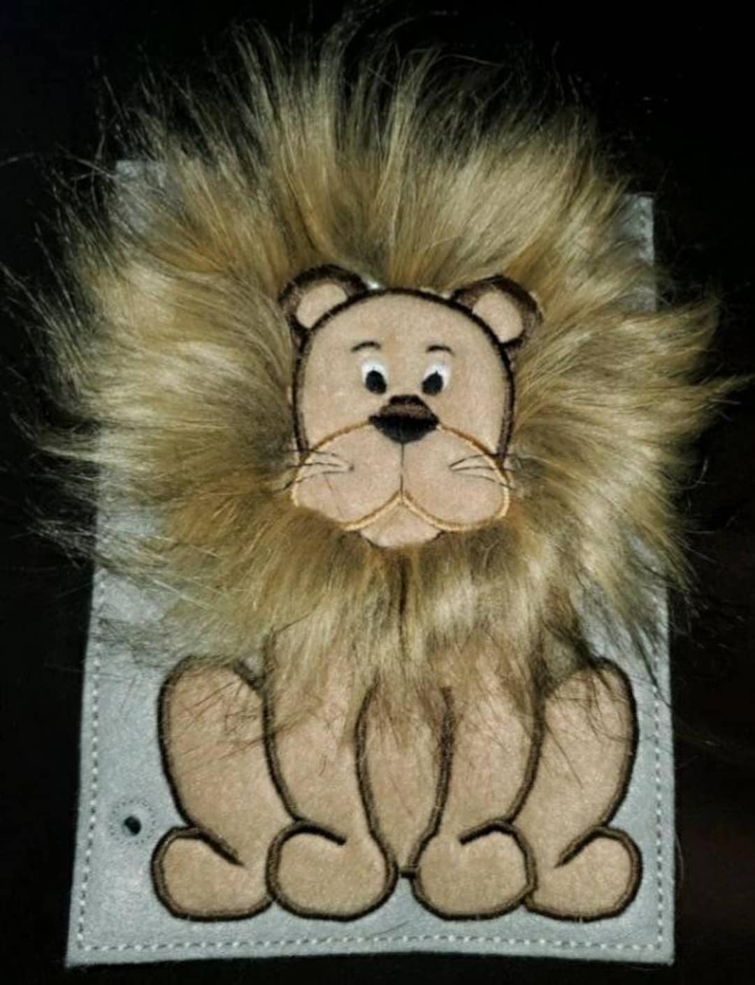 Lion Quiet Book Page (basic) - Etsy