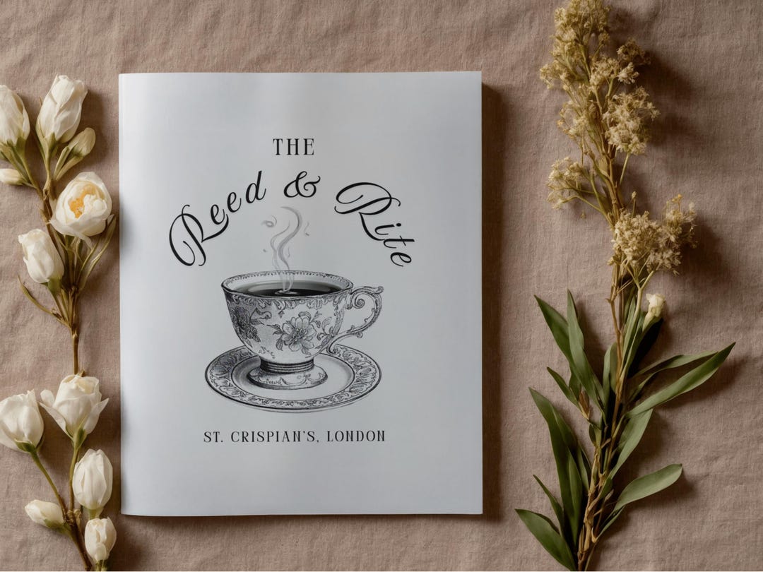 The Reed And Rite Reed & Rite Teacup Print Emma M. Lion Bookish Decor Book Club (digital ...