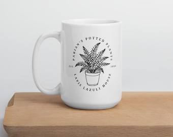 Emma M Lion Mug Lapiz Lazuli House Merch Book Lover Gift