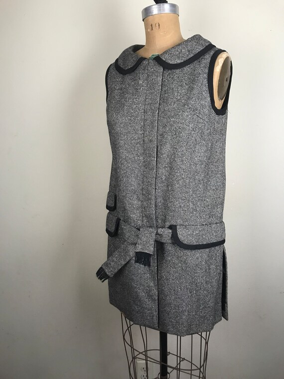 Vintage 1960s 60s Tweed vest top Mam’selle by Bet… - image 6