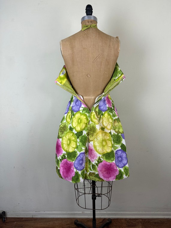 Vintage 1950s 50s Sambo Fashions Floral print dre… - image 7