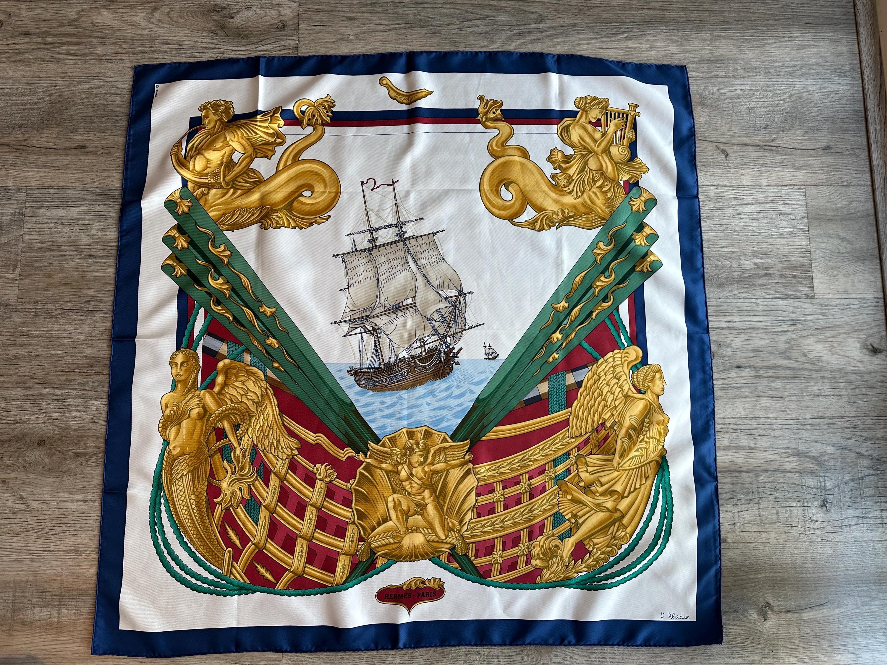 HERMESエルメス大判スカーフ　Julia Abadie Hermes Silk Scarf Zephyr Julia Abadie 90 Cm - Etsy