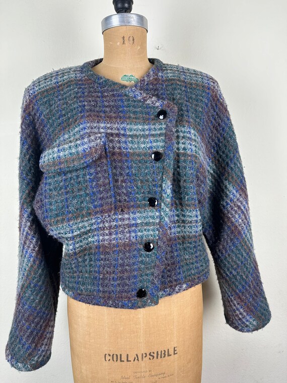 Vintage 1980s 80s Emanuel Ungaro wool and mohair … - image 5