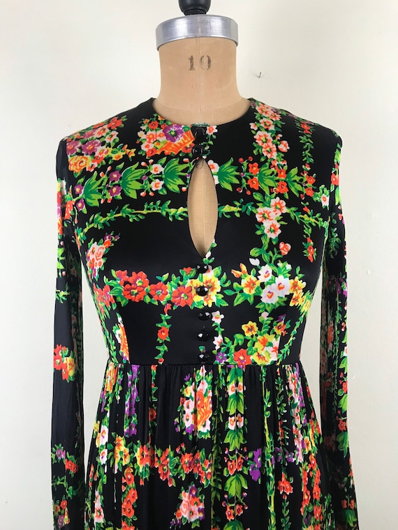 Vintage 1960s 60s 1970s 70s Miss Elliette Black f… - image 3