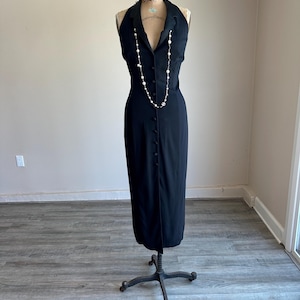 betsey johnson black dress with pearl collar Betsey Johnson Black Dress – Shop 925 main image 1