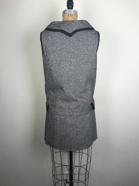 Vintage 1960s 60s Tweed vest top Mam’selle by Bet… - image 3