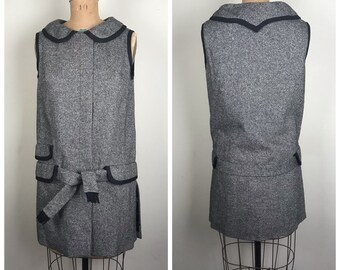 Vintage 1960s 60s Tweed vest top Mam’selle by Betty Carroll