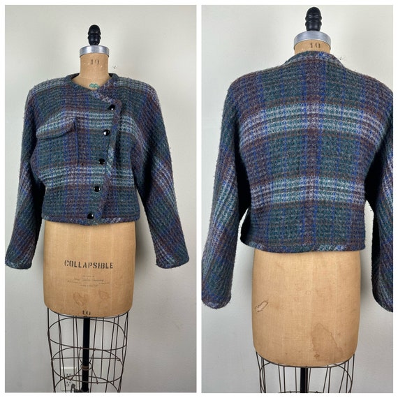 Vintage 1980s 80s Emanuel Ungaro wool and mohair … - image 2