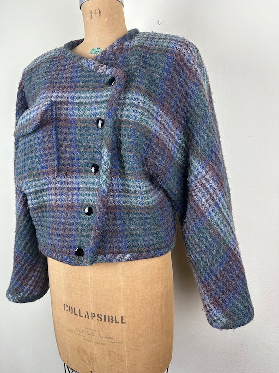 Vintage 1980s 80s Emanuel Ungaro wool and mohair … - image 3