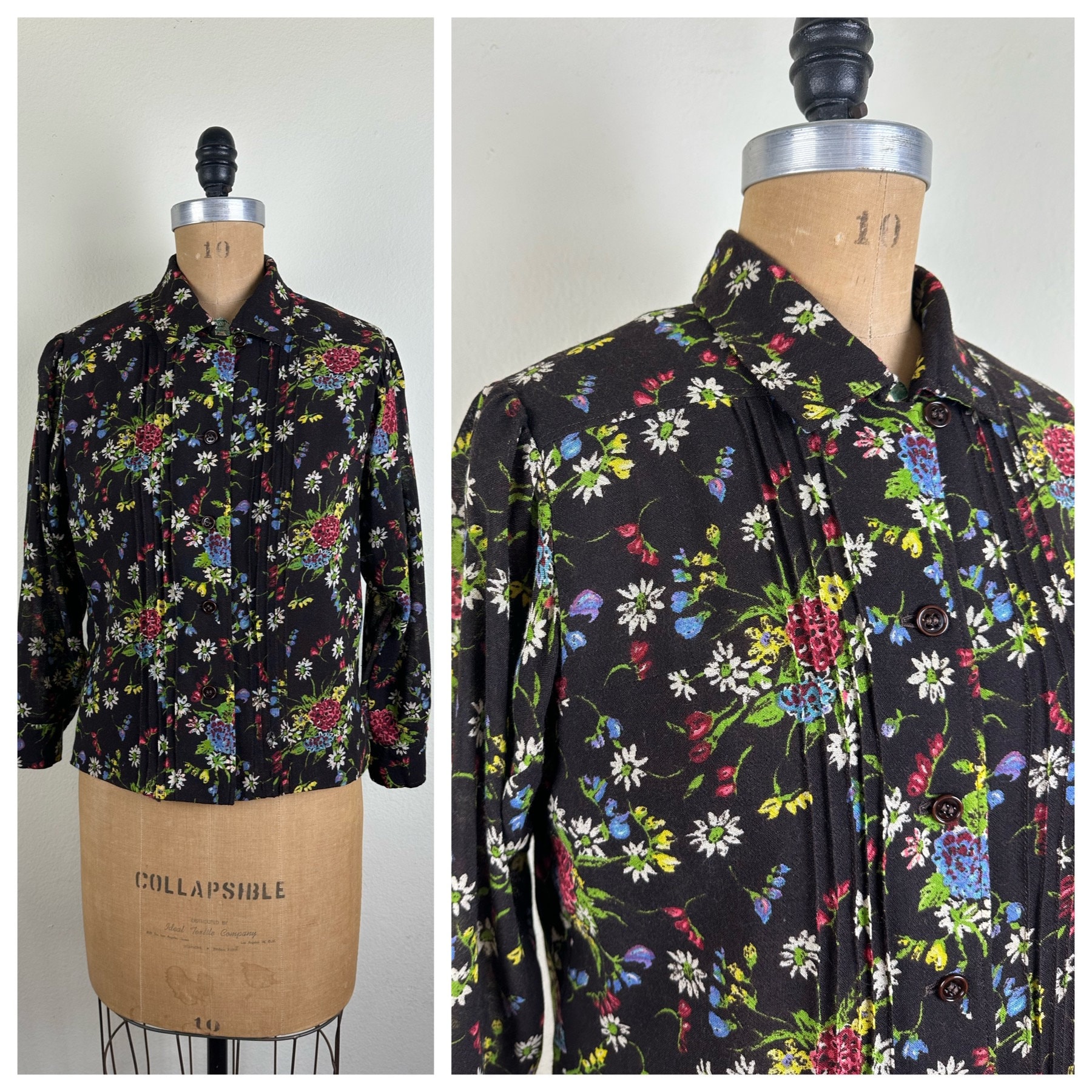 HANAE MORI TOPS vintage 和傘柄 ブラウス 7 HANAE MORI TOPS vintage 和傘柄 ブラウス 7